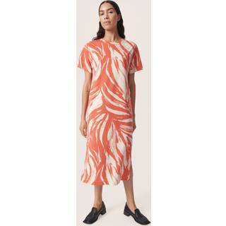 Soaked In Luxury Sleve Dress Ss Kjoler 30406043 Hot Coral Wave (SMALL)