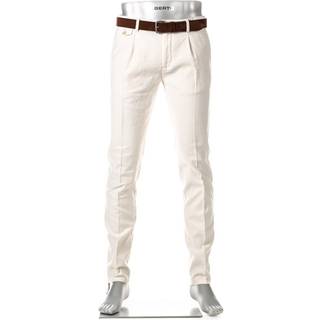 Alberto Herren Hose weiß Slim Fit