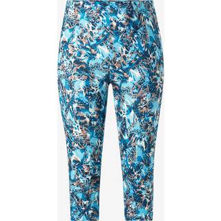 Turkis Capri Leggings med stræk, størrelse S (42-44)