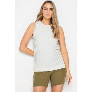 Lts Tall Ivory White Crochet Vest Top 8-10 Lts | Tall Women's Vests & Camisoles