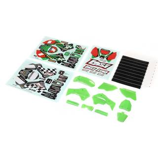 Losi - LOS260002 - Green Plastics with Wraps: Promoto-MX