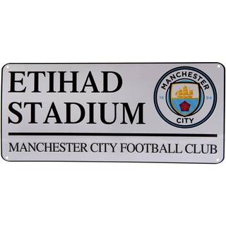 Manchester City FC Etihad stadium metal skilt