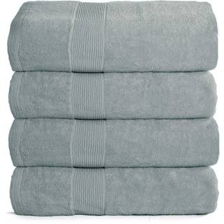 Belizzi Home 4-pak badehndkldest 27x54 100% ringspundet bomuld Ultrabldt hjabsorberende maskinvaskbar Hotel Spa Kvalitets badehndklder til