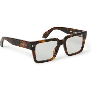 Off-White Unisex OERJ054 Style 54 6000 havana Optiske stel Acetat Havana Firkantet