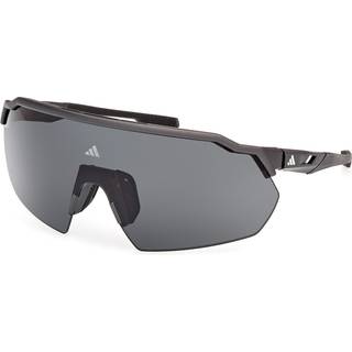 Adidas Sport Unisex SP0093 02D Solbriller Injiceret Sort Røg Maske Polariseret
