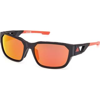 Adidas Sport Mand SP0092 ACTV CLASSIC 02L Solbriller Injiceret Sort Brun Firkantet Normal