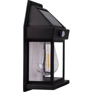 LED-udendørs væglampe Mira, sensor, sort, 2 stk. IP44