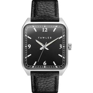 Clyde | Firkantet Sølvfarvet & Gråt Ur