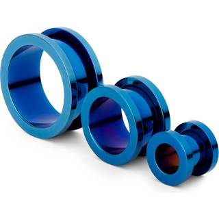 Tyk Blå Flesh Tunnel i Stål