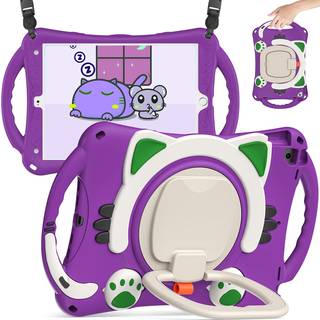 Batyue Rugged Case for iPad 10.2 tommer 8./7. generation (2020/2019)/iPad Air 10.5 2019/iPad Pro 10.5 2017 med roterende stativ/blyantholder/b?re