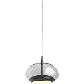 Avalon Pendel Smoked Glas Black Chrome LED - Lampefeber - Hos Lampeagenten