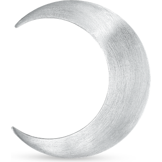 Big Half Moon Stud Left - Silver - OS