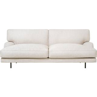 Gubi Flaneur Sofa Fc 2-pers Ben Sort / Hot Madison 419 Off White - 2 personers sofaer Bomuld Off-White - 10084069