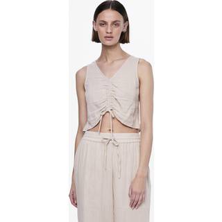 Pieces - Pcmastina  Crop Top - Toppe til kvinder - Silver Gray - XL
