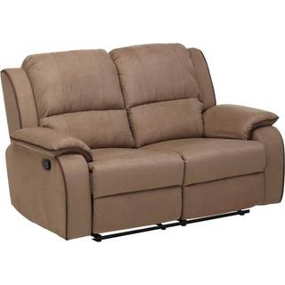 2-personers relax sofa i mikrofiber HERNANI - Taupe
