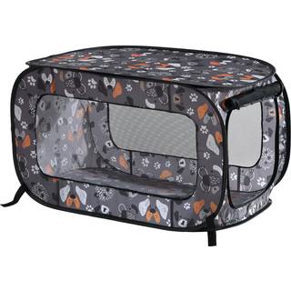 Beatrice Home Fashions Brbar sammenklappelig Pop Up Kennel Rejse Katte- og Hundebur 40"""" L x 27"""" B x 27"""" H Face of Love