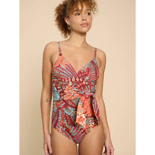White Stuff White Stuff Red Tabitha Control Swimsuit