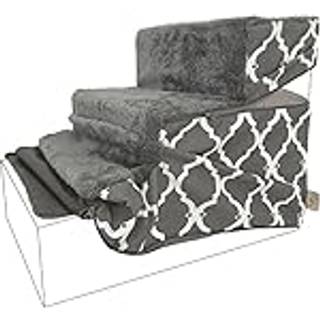 Bedste k?ledyrsartikler Foldbart k?ledyrstrappebetr?k til udskiftning af hunderamper i skum med skridsikker trinoverflade Plys og bl?dt stof give