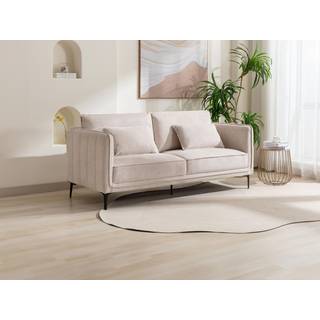 3-personers sofa i beige stof TORMELDA