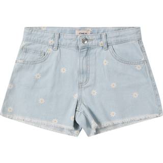 ONLY KIDS Blå Denim Blomstershorts9 år (134cm)
