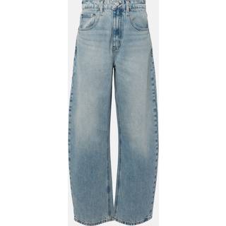 Frame High-rise barrel-leg jeans - blue - 31