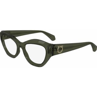 Ferragamo Kvinde SF2982 320 Optiske stel Acetat Grøn Cat Eye Normal Normal
