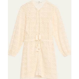 Frame Frankie lace-trimmed cotton jersey top - neutrals - L