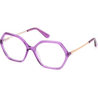 Guess GU50149 081 54 Briller Kvinder Purple - Transparent Shiny Violet - 54mm