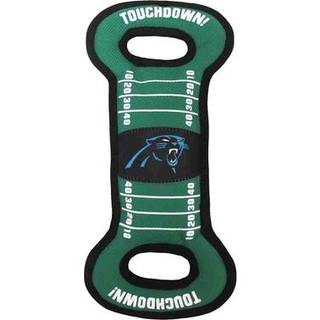 NFL Football Field HUNDLEGETJ med Squeaker. - CAROLINA PANTHERS - Til slbkast og -hentning. - Hrdt og holdbart kledyrslegetj