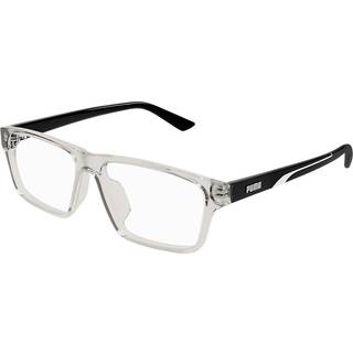 Puma PU0477OA Asian Fit 004 55 Briller Mænd Krystalklar - Clear - 55mm