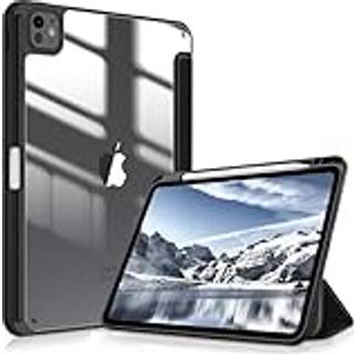 Fintie Hybrid Slim Case for iPad Pro 11-tommer M4 (2024) (Modelnummer: A2836/A2837/A3006)-[Indbygget blyantholder] St?dbestandig beskyttelsesd?kn
