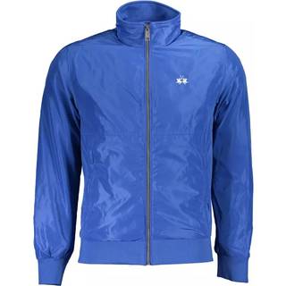 La Martina Blue Polyester Men Jacket