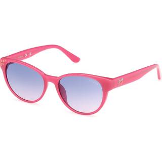 Guess Unisex GU00128 72Z Solbriller Injiceret Rosa Violet Cat Eye Normal