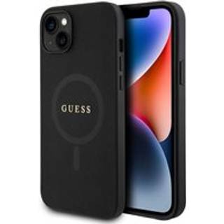 iPhone 15 Guess Saffiano Hybrid Cover - MagSafe Kompatibel - Sort