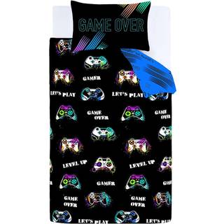 Catherine Lansfield Catherine Lansfield Black Game Over Reversible Duvet Cover And Pillowcase Set