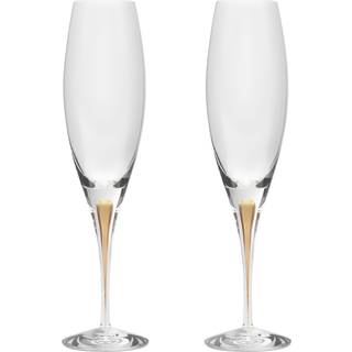 Intermezzo champagneglas guld, 2 stk
