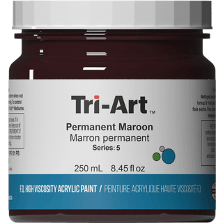 Tri-Art High Viscosity akrylfarve 250 ml Permanent Maroon