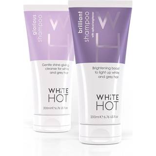 White Hot Cleanse Duo: Brilliant Shampoo & Glorious Shampoo 200 ml Brightening Boost and Shine for White & Gray Hair Purple Shampoo