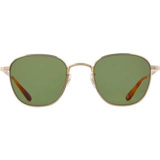 Garrett Leight WORLD SUN G-EMT/SFGRN 49 Solbriller Mænd Guld - Gold-Ember Tortoise - 49mm