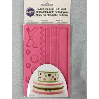 Wilton Silicone Ribbon og stoffondant og gummi pastaform - kageindretning forsyninger