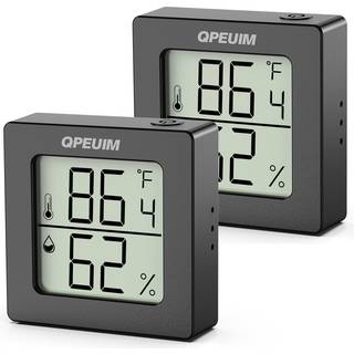 2 pcs digitalt hygrometer indendørs termometer fugtighedsmåler værelse termometer med temperatur og fugtighedsmonitor mini hygrometer termometer?