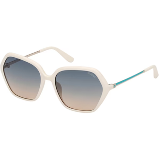Guess GU00134 21P 55 Solbriller Kvinder Hvid - Shiny White - 55mm