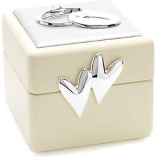 Amore Silver Plated Wedding Ring Box - P71104