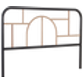 MIAGI Hovedgærde 180 cm - Sort