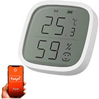 Smart temperatur- og fugtighedsføler med Zigbee og digitalt display