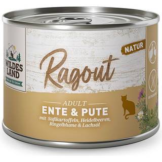 Wildes Land Vådfoder til katte ragout med ren kylling og morgenfrue 116.39 DKK/1 kg (6 x 180.0g)