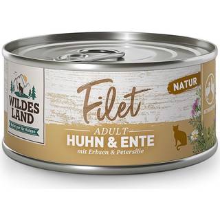 Wildes Land Vådfoder - Kyllingefilet og ren and 136.88 DKK/1 kg (12 x 80.0g)