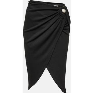 Christopher Esber Ring-detail wrap skirt - black - XL