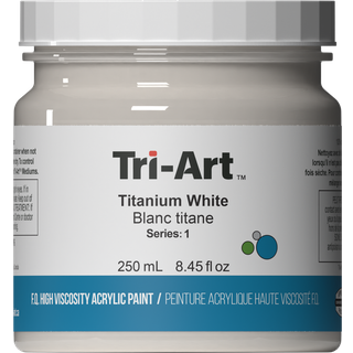 Tri-Art High Viscosity akrylfarve 1000 ml Titanium White