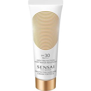 SENSAI Solpleje Silky Bronze Protective Suncare Cream for Face SPF 30 50 ml (15.480,00 kr / 1 l) - 50 ml